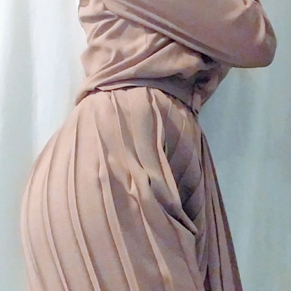 VTG Ladies Day dress! Mauve/Lace - Picture 6 of 7